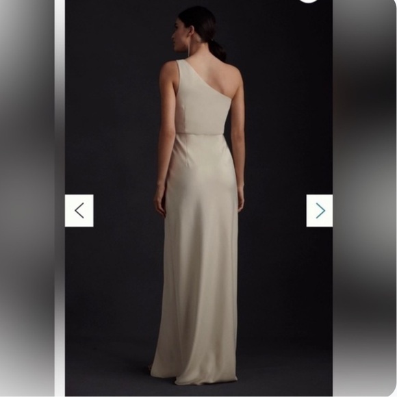 BHLDN Dylan One Shoulder Slit Dress - Picture 2 of 5